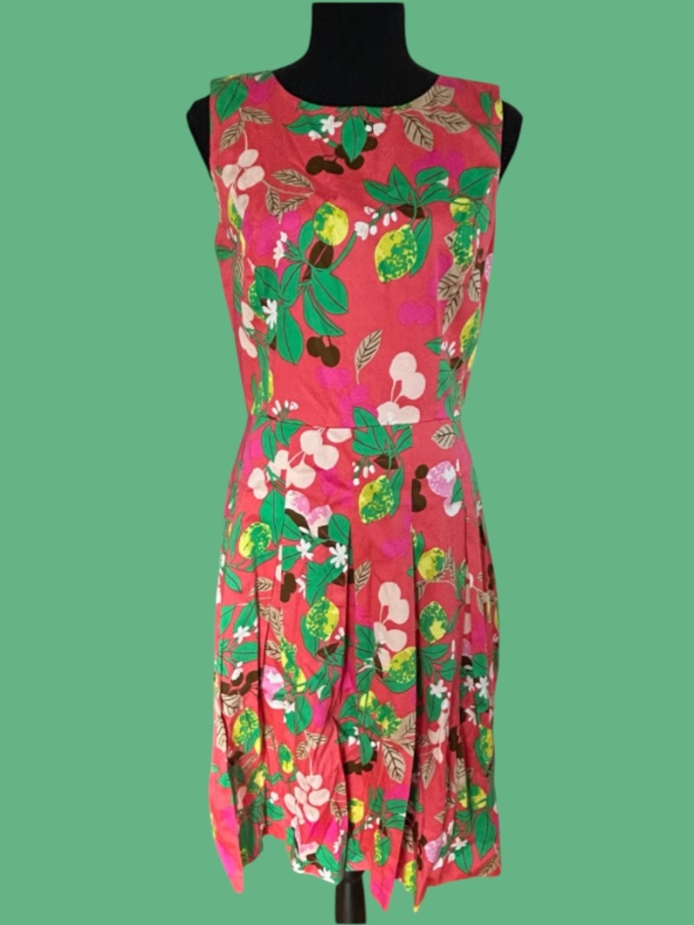 🌺 TOMMY HILFIGER STUNNING FLORAL SLEEVELESS DRESS! TROPICAL!